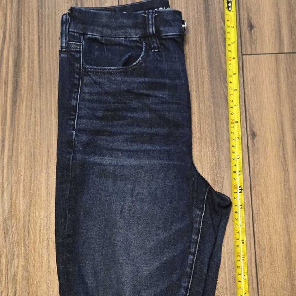 American Eagle Outfitters Dark Blue High Rise Jeans - Picture 9 of 10